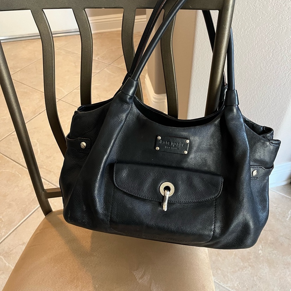 Kate Spade Black Leather Shoulder Bag